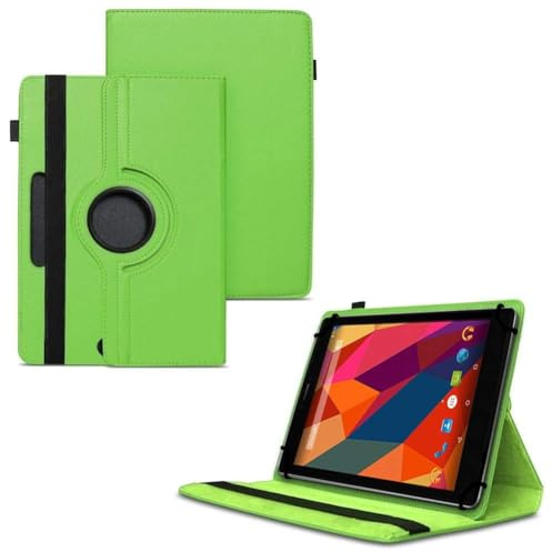 World biz Universal 8 inch Tablet Case, PU Leather Stand Case Folio Cover 360° Rotating Case Fits for All 8.0 Inch Samsung, Lenovo, Acer, Huawei, Sony, iPad, Toshiba Android Tablets (Green)