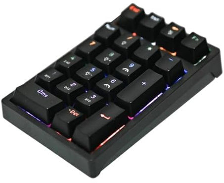 Generisch Numérique - USB mécanique compact, pavé numérique sans fil 21 touches | Pour comptabilité financière, ordinateur de bureau, ordinateurs portables compacts, ordinateurs portables et jeux
