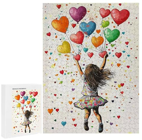 Puzzle für Erwachsene 3000 Teile Ballon Mädchen 122 x 80cm Puzzles für Erwachsene Pädagogisches Spiel Herausforderung Spielzeug 3000 Teile Puzzles für Kinder Als Geschenk und Wanddekoration l-677