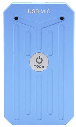 2-Kanal-USB-Mikrofon mit HD- und Rauschunterdrückungschip für Präzise Kommunikation, Unterstützung für Wins/OS X/ (Königsblau)