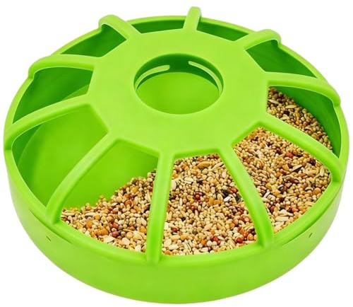 Mangiatoia per Anatre a Prova di Versamento, Forniture per Pollame Antiscivolo, Contenitore per Alimenti da 4,72 Pollici con Rivestimento Resistente ai Raggi UV, Porta Mangime per, Mangiatoia
