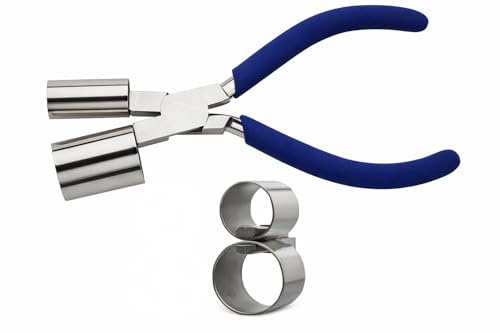 Medium Double Cylinder Bracelet Bending Pliers for Jewellery Making, Stainless Steel, 16 & 25 mm Diameter