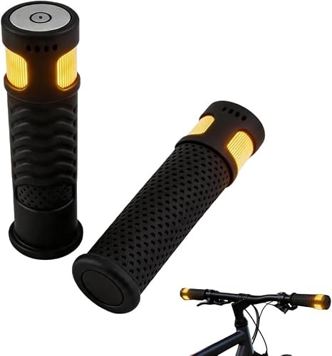 E Scooter Blinker mit Griff, Lenkergriffe für Elektroroller, Wasserdicht Scooter Lenkerleuchten mit 4 Lichtfarben und Modis, Touch-Steuerung, Kompatibel mit Xiaomi M365/Pro2/1S für Nachtradfahren