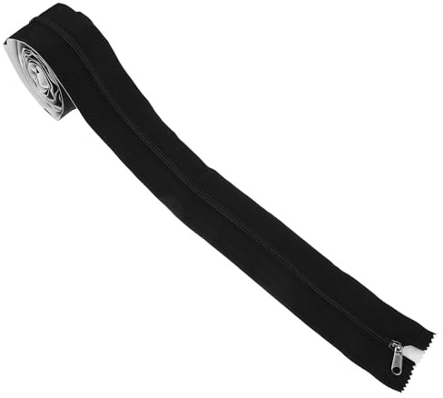 BESTonZON Heavy Duty Dust Protector Zipper Door for Greenhouse Plastic Sheeting with Double Sided Nylon Zipper, Self-Adhesive Design for Workspaces and Temporary Doorways