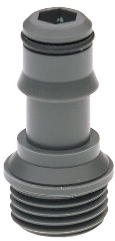 GROHE Kupplungsstück (wassersparend, Verbindungsstück zu neuer Handbrause und Schlauch, mit Durchflusskonstanthalter, max. Durchflussmenge 9,5 l/min), dunkelgrau, 28637XX0