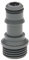 GROHE Kupplungsstück (wassersparend, Verbindungsstück zu neuer Handbrause und Schlauch, mit Durchflusskonstanthalter, max. Durchflussmenge 9,5 l/min), dunkelgrau, 28637XX0