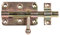 Gah Alberts Box or Fixed Round Button and Latch Door Bolt Lock, 129026