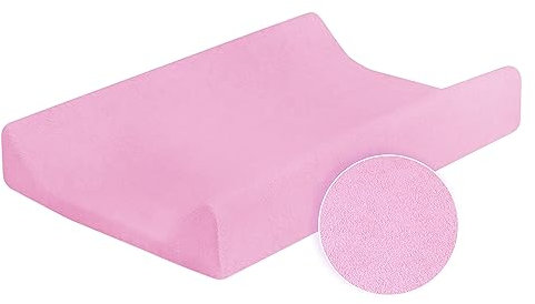 Frottee/Protector für 70x50cm Wickelauflage mit erhöhtem Rand - Rosa
