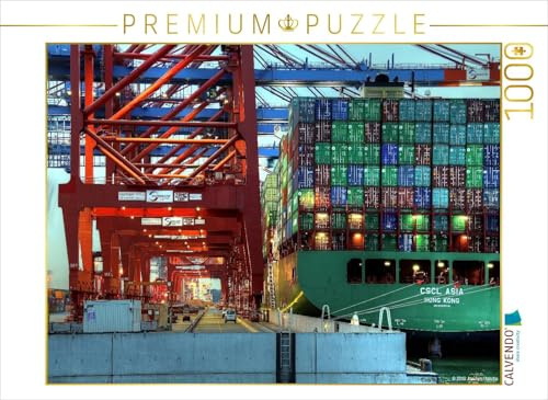 CALVENDO Puzzle Terminal Waltershof | 1000 Teile Lege-Größe 64 x 48 cm Foto-Puzzle für glückliche Stunden