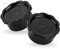 Gräwe Lot de 2 bouchons de rechange noirs pour carafe en verre Sodastream modèle Penguin (bouchon pas de type champagne) + Crystal