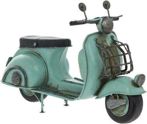 The Leonardo Collection Lesser & Pavey Figur | Vintage Scooter | 1 Stück | Blau | 29cm x 10cm x 18cm