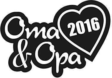 Plott Aufkleber Oma & Opa 2016 Sticker Familie Autoaufkleber Tuning Decal