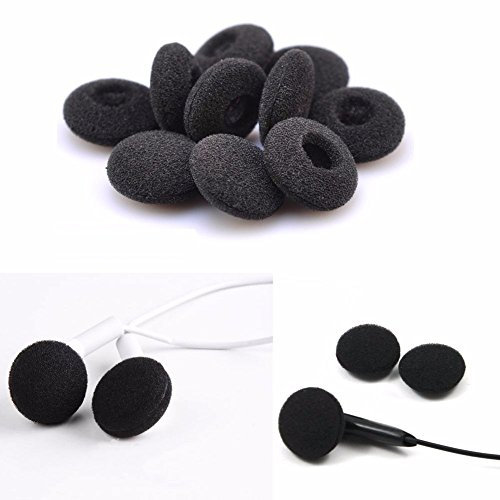 Schaumstoff-Ohrpolster für 18 mm Ohrstöpsel, Ohrenschützer, Kopfhörer Headset Ohrpolster aus Schaumstoff, für 2-Wege-Radio, Walkie-Talkie-Kopfhörer, 10 Paar