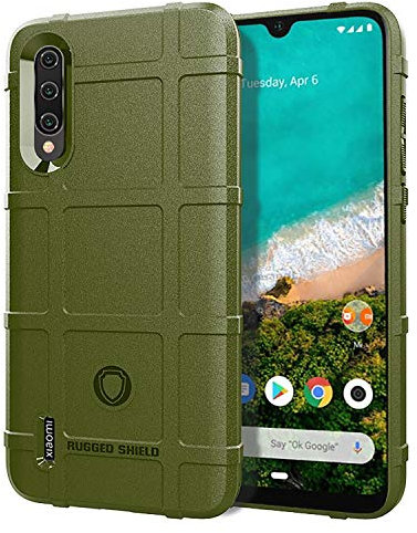 Hülle® Fermezza e Flessibilità Smartphone Custodia per Xiaomi Mi A3(Army Green)
