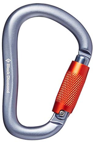 Black Diamond RockLock Twistlock Karabiner, Grau, Einheitsgröße