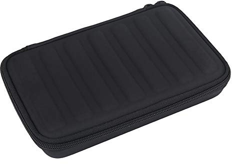 Mundharmonika-Tasche, Tragbar PU Leder Mundharmonika Aufbewahrungs Case mit Reißverschluss für 7 Mundharmonika Mundharmonika Etui(Schwarzes)