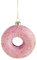 BUTLERS Weihnachtskugel Erdbeer Donut (1 Stück) handbemalte Christbaumkugel aus Glas mit Anhänger - Weihnachten, Christbaumschmuck, Weihnachtsdeko, Weihnachtskugeln