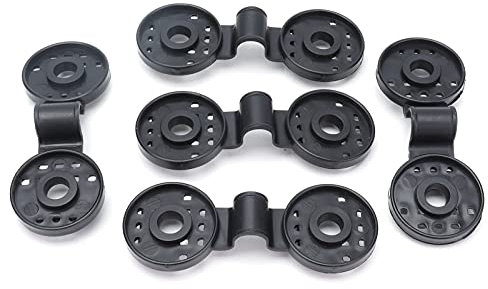 20 Stück Abnehmbar Schatten Tuch Clips,Kunststoff-Clips für Schutztuch Spezialclip mit Öse Schattiernetz Clip,Schwarze Clips, Kunststoff-Clips, runde Schatten für Gewächshaus Sonnenschutznetz