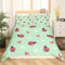 Rotes Marienkäfer Bettwäsche 135x200 Niedlicher Cartoon Marienkäfer Reptil Bettbezug für Kinder Jungen Mädchen Jugend Weiße Gänseblümchen Blumen Bettwäsche Set Kawaii Liebesherzmuster Grüne Bettbezug