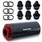 Haishine Kraftstofffilter 100 Mikron mit Adapter 6 AN 8 AN 10 AN Universal 50 mm