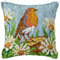 BOXIFA Latch Hook Bird Flower Kissen Kits 17 X 17 Zoll Kissenbezug Häkeln Erwachsene Kinder Diy Hobby Handwerk Diy Garn Für Stickerei Kissenbezug Schlafsofa Kissen