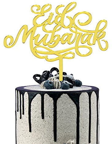 Acryl Eid Mubarak Tortenaufsatz Ramadan Muslim Hajj Eid Dekor für Eid Party Islam Kuchendekorationen