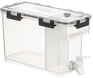 Youding Bebidas 3.5, Hervidor Hielo con Grifo, Agua Frigorífico con Grifo, Contenedor Bebidas Heladas, Bebidas con Grifo Jarra Frigorífico, Dispensador