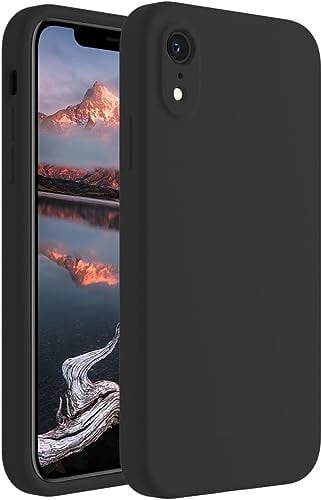 Rival Gadget Silicone Case Cover For iPhone XR Case Layered Hybrid Anti slip Protective Case Shockproof Drop Protection Case Back Cover Black