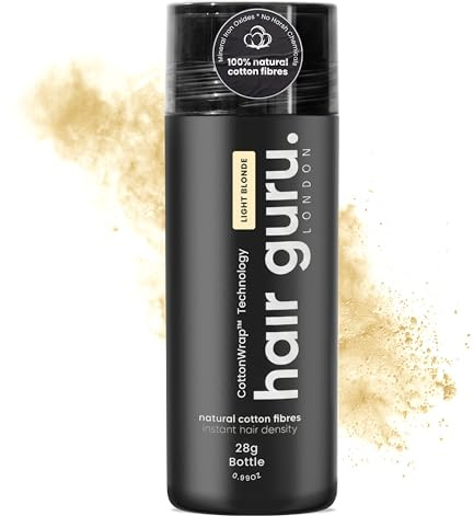 Hair Guru London Hair Thickening Fibres, Light Blonde, 28g