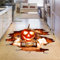2 Pezzi Adesivi Murali di Halloween, PVC Autoadesivi Horror per Pavimenti 3D, per Party, Camera da Letto, Finestre
