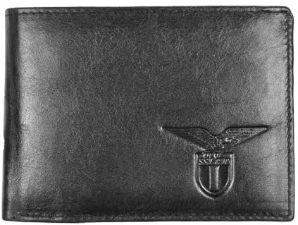 SS LAZIO Portafoglio in Pelle con logo impresso a caldo, Prodotto Ufficiale 173190