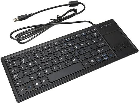 NIZUUONE K 800 Tastatur, Touchpad, Kabelgebunden, Ultradünn, Kompakt-Touch-Tastatur, HUB-Funktion, Anwendbar für den Industriebereich