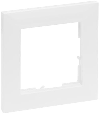 LEGRAND, SEANO 1-fach Rahmen, Thermoplast, Halogenfrei, Abmessungen: 87 x 87 mm, Farbe: Ultraweiß, 765171