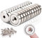 MIN CI 22Stück Neodym Magnete mit Loch, 30kg(66lbs) Magnete zum Schrauben 25mm Runder Neodym Magnete Extra Stark Flach Magnet mit Gewinde Magnet zum Anschrauben