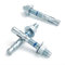 HROMIGRY Anclajes de hormigón de 1/2 x 3-3/4 pulgadas (paquete de 12) pernos de anclaje de cuña de 1/2 pulgada chapados en zinc