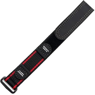 JDIME Cinturino per orologio sportivo in nylon impermeabile da 18 mm 20 mm per cinturini di ricambio per orologi Luminox, per cinturini di ricambio per orologi Seiko(Black Red,18mm)