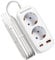 Adapter Italien Steckdose mit PD20W USB Schnellladegerät, Italien Stecker Adapter, 2-Fach Steckdosenadapter für Italien, Chile, Uruguay, Äthiopien, Eritrea, Syrien, 1,5M Kabel, Typ L