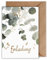 Einladungskarten 10er Set – DIN A6 – Elegantes Eukalyptus Design in Grün – Karten zum Selbstbeschriften für Hochzeit, Geburtstag, Taufe, Kommunion, Konfirmation oder Feier