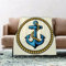 EOMKSE Kuscheldecke Flauschig Decke - weiche warme Fleecedecke 150x200cm als Decke Sofa,Anker Motiv Seemann mit Wandseil und Anker antik maritim nautisch Deko,Wohndecke oder Couchdecke überwurf