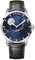 AGELOCER Luxus Automatik Mechanische Uhr, Original Herren Uhr mit 3D Sternenhimmel Mondphase Uhr Zifferblatt Skelett Leder Herren Armbanduhr, 6404A1-3, Mechanisch