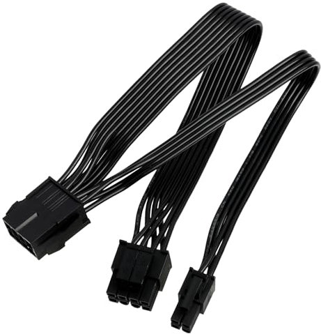 Cavo di Estensione Alimentazione CPU da 8 Pin a 8+4 Pin per Scheda Madre, CPU 8 pin a CPU 8 pin + 4 pin Scheda Madre Cavo di Estensione di Alimentazione ATX 8 pin EPS 12 V, 0.25 m
