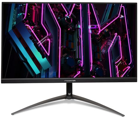acer Predator XB323QUM3bmiiphx Monitor Gaming PC 31.5, Display QHD IPS, 180 Hz, 0.5ms, FreeSync Premium, HDMI 2.1, DP 1.4, Regolazione in altezza, ZeroFrame, Speaker Integrati, Cavi HDMI, DP Inclusi