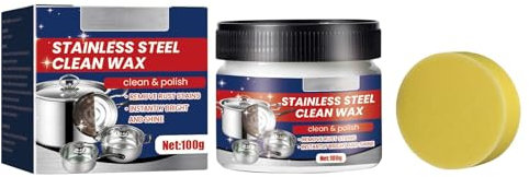 Stainless Steel Cleaning Paste Powerful Degreaser Remover for Kitchenware Cookware Appliances Polishes Shine (Blue, One Size)