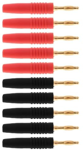 HUAANYA 10 Stücke 2mm Draht Kabel Solder Typ Männlichen Bananen Stecker Stecker Musikalische Lautsprecher Musikalische Lautsprecher Kabel Pin