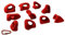 Entre Prises Handle Jugs XL, 10 Klettergriffe, PE, Jugs, XL, Farbe:rot
