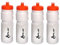 Water Bottle-White- 4 Pack, Leak-Free Lid, Environment-Friendly, Made of Best Material, Highly Durable, Suitable for Sports/Training And Exercise