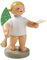 Wendt & Kuhn Blonde handbemalte Grunhainichen Engel Songbook Horn Figur
