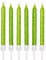 Anniversary House Pack of 12 Lime Green Glitter Birthday Candles with Holders, 7.5cm, Celebration Cake Decoration, Cake Candles for Birthdays, Bright Green, AHC160
