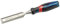 Draper 24408 Expert Bevel Edge Wood Chisel, Soft Grip with 'Pound Thru' End Cap, 25mm, 34.5cm x 4.8cm x 3.1cm, Blue