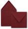 FarbenFroh by GUSTAV NEUSER 100x Square envelopes in Dark red (red) 15.5 x 15.5 cm Without Window, with Wet Glue 110 g/m² for Invitation Cards for Weddings, Birthdays and More FarbenFroh Series